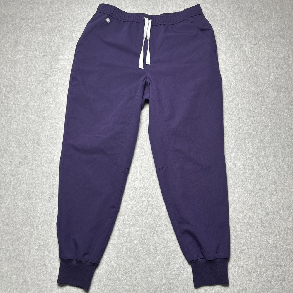 Figs Tansen Jogger Pants Purple Technical Collection Woman's Large L/S